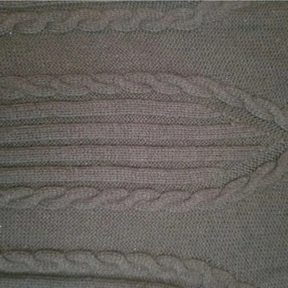 Anthro Sleeping On Snow | Black Cable Knit Sweater Dress Sz XS - Picture 6 of 7